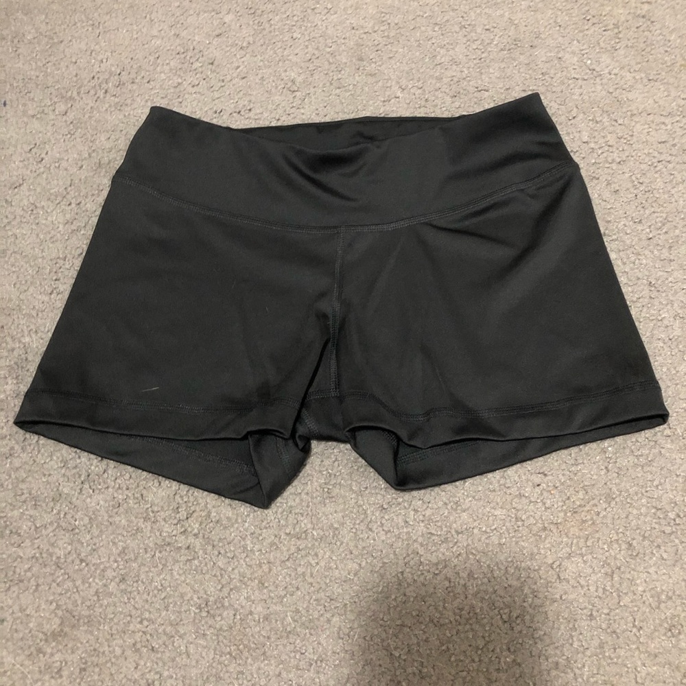 Black Reebok spandex shorts